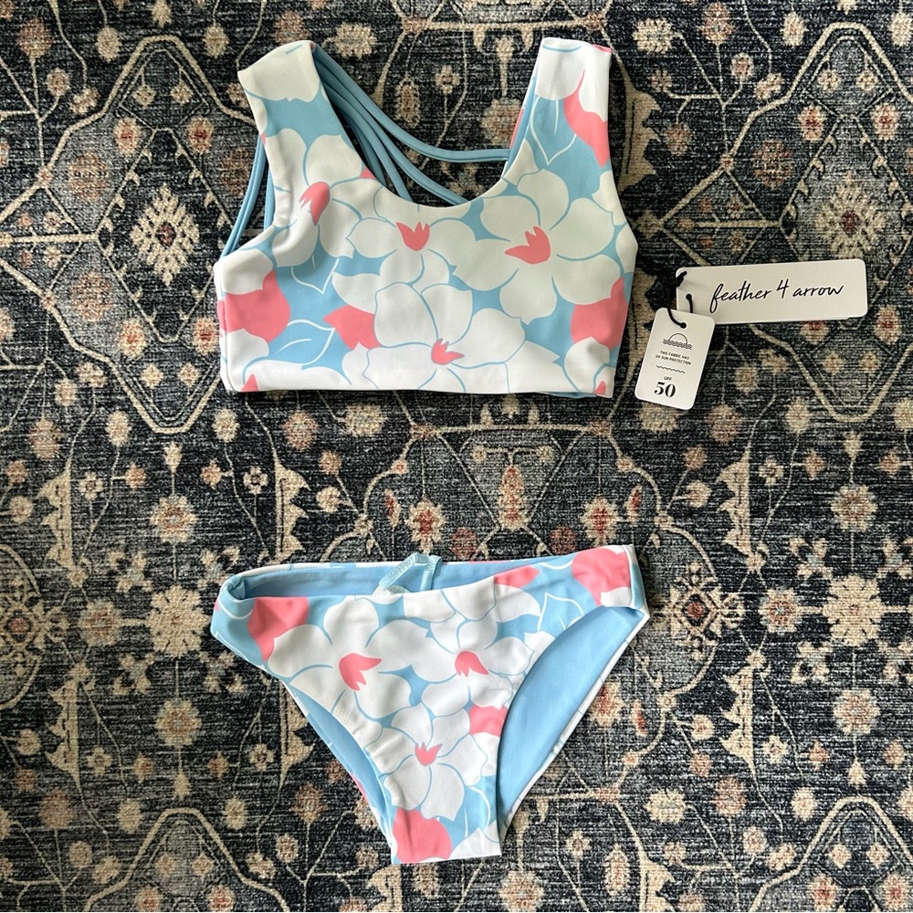 Feather 4 Arrow Summer Sun Reversible Bikini - Crystal Blue